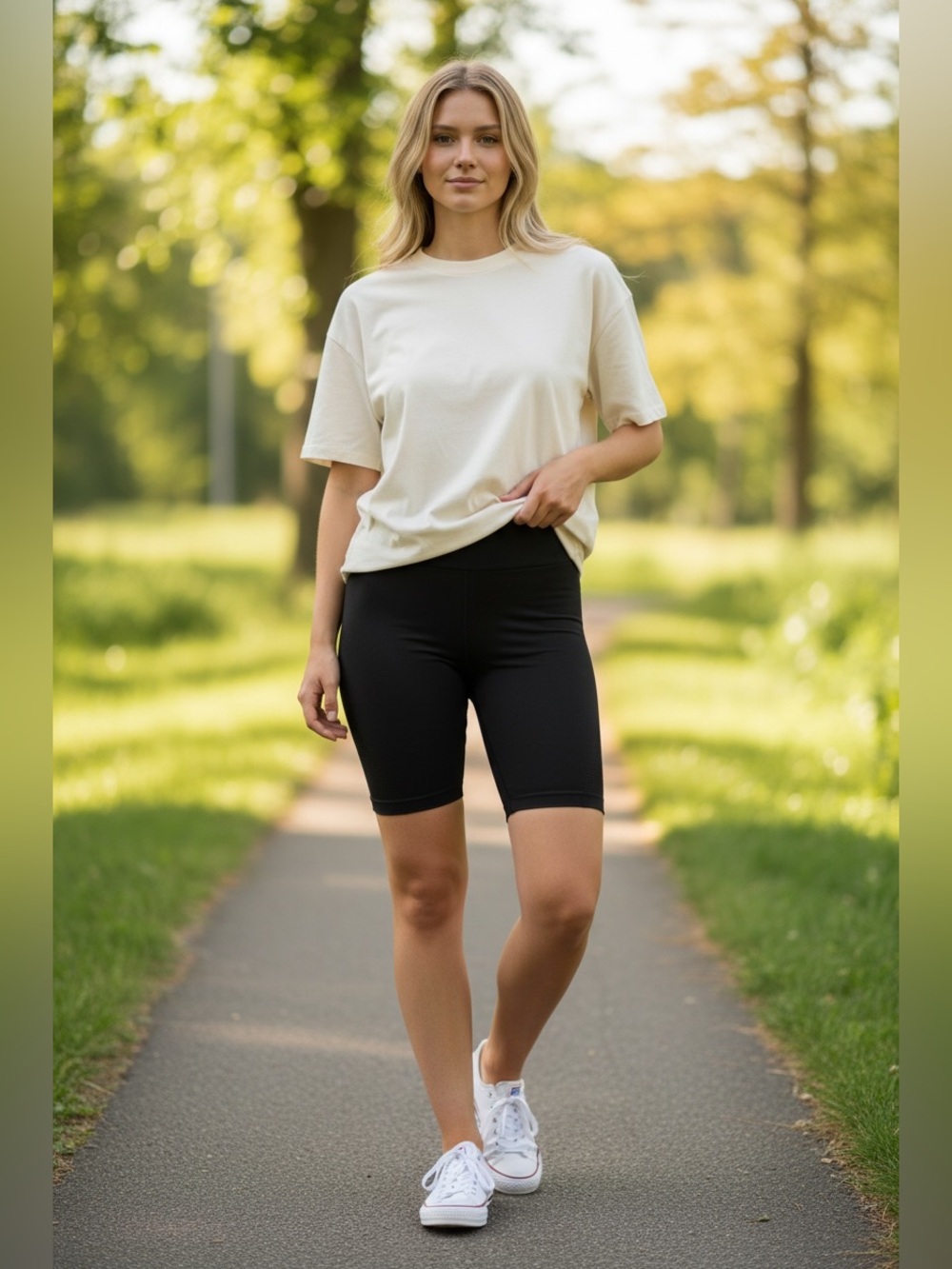Aerie Bicycle Shorts Black Sz M